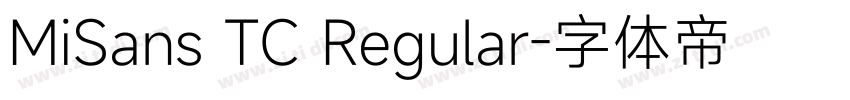 MiSans TC Regular字体转换